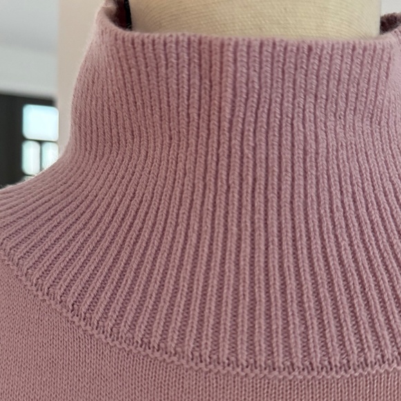 LOFT Light Pink Mock Neck Tunic Sweater Size Medium - Picture 3 of 6